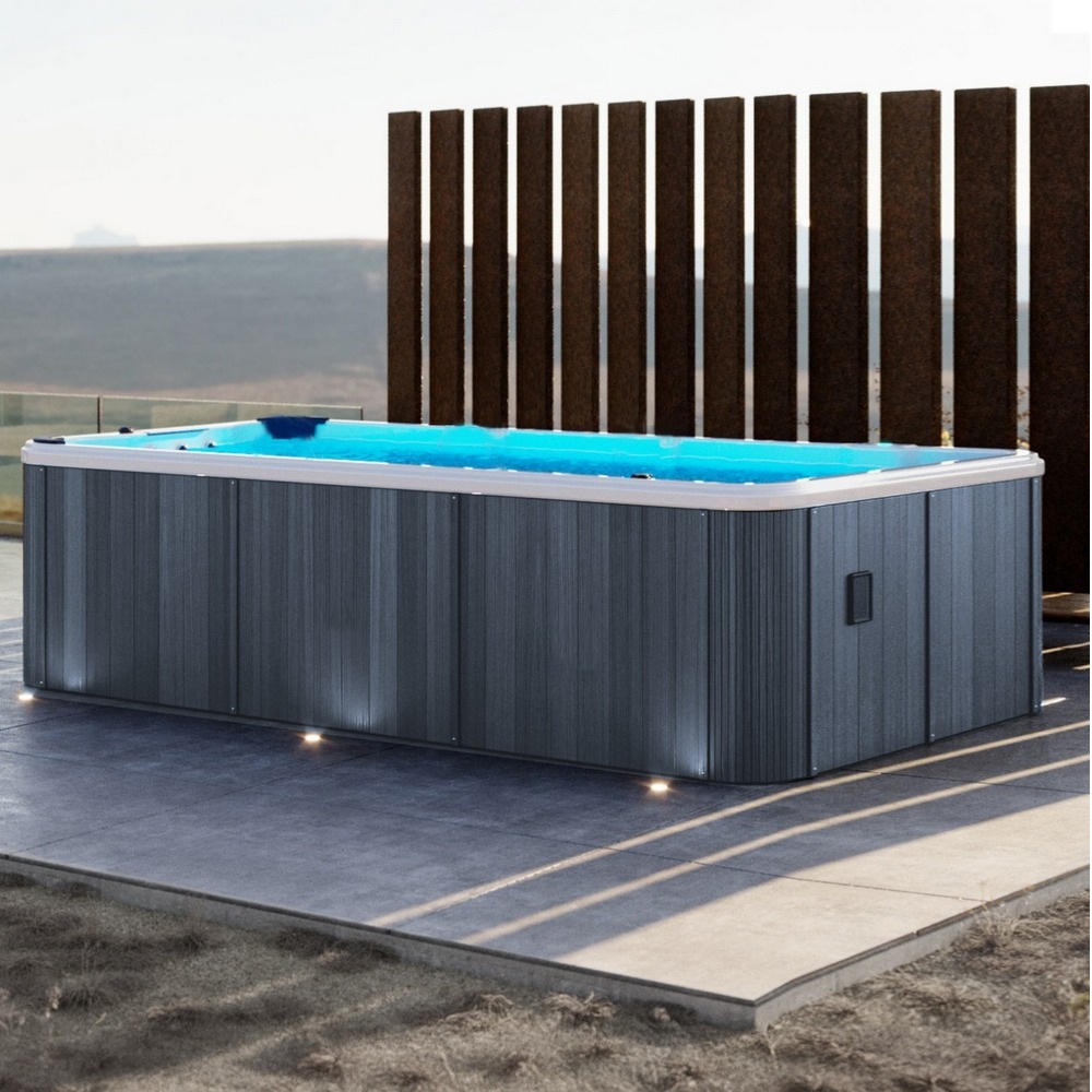 Mini whirlpool spa 450x225 cm with counter-current swimming, 40 jets, heater, LED lighting, ozone therapy  MP81