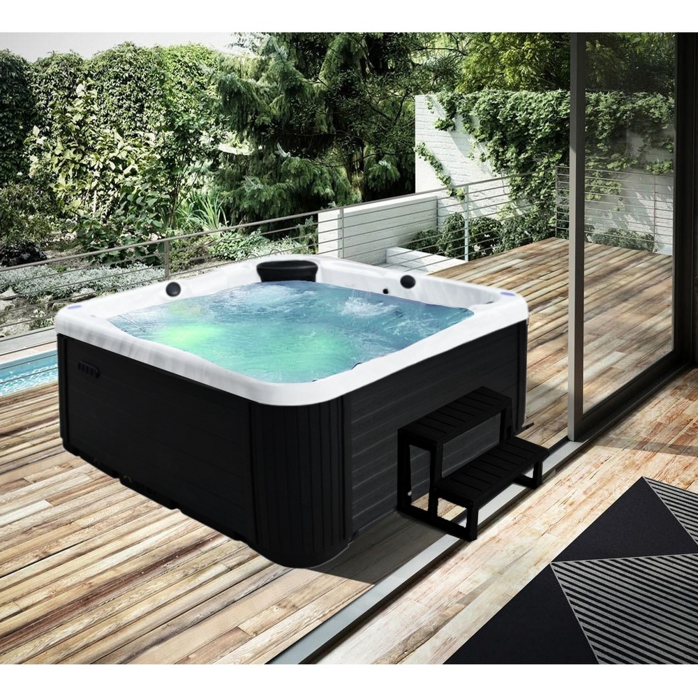 Mini-pool hydromassage 200x200 cm with 42 jets chromotherapy Bluetooth and heater MP84