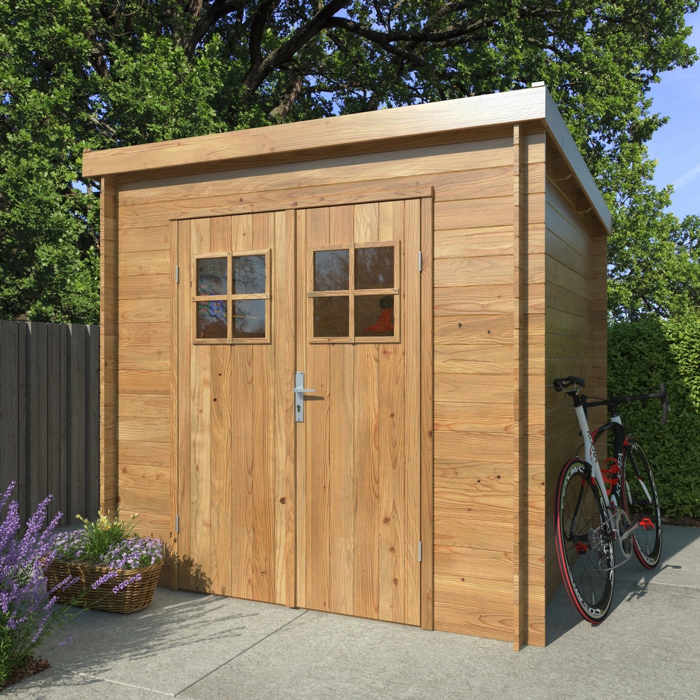 Garden shed with or without a floor, 216x216 cm, made of treated fir wood, model CS046
