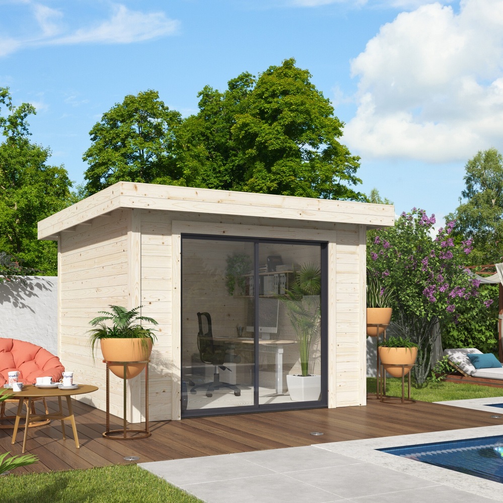 Wooden house 285x291 cm with or without floor CS055
