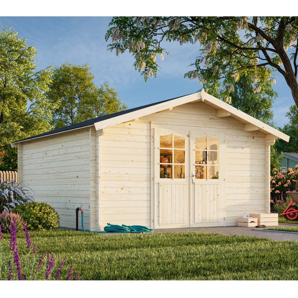 Wooden garden shed 400x400 cm with or without floor CS060