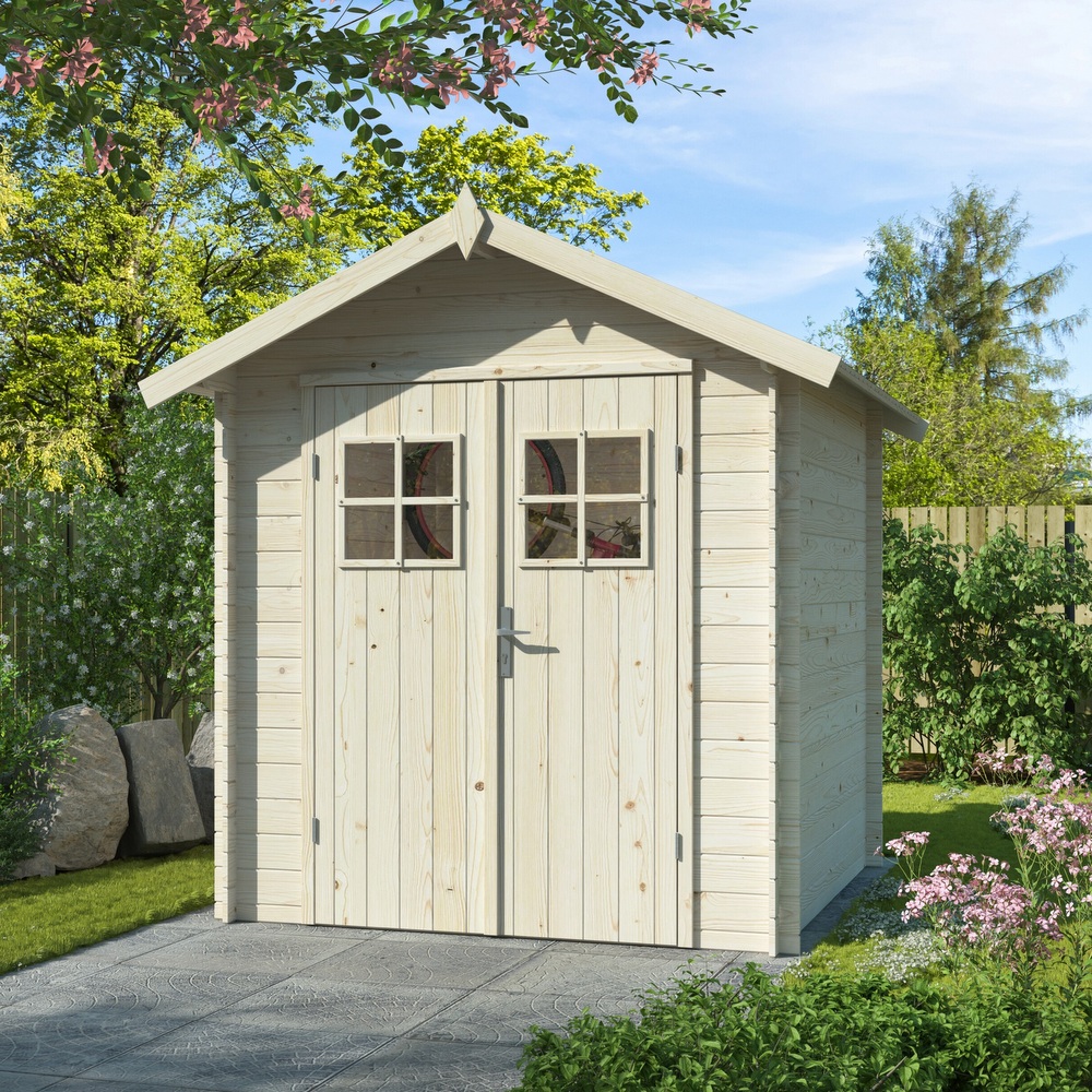 Wooden outdoor shed 200x200 cm with or without floor CS064