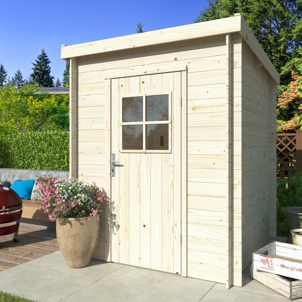 Square wooden house 176x176 cm for gardens with or without flooring CS065
