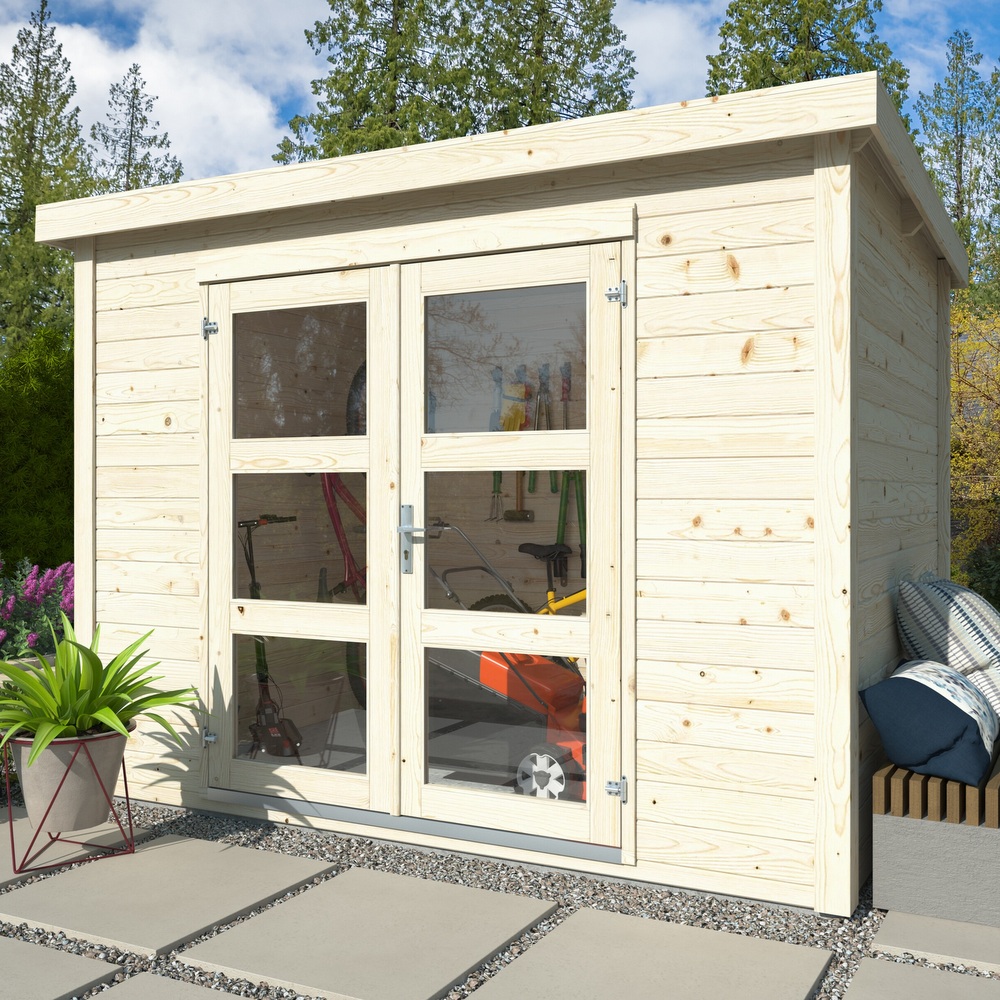 Wooden house 280x184 cm rectangular for outdoors with or without flooring CS068
