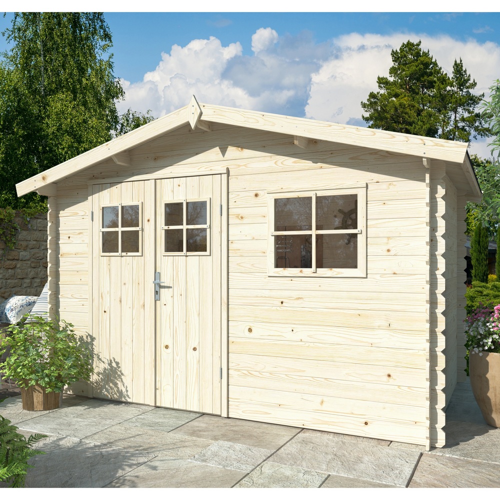 Wooden garden shed 320x205 cm with door and window CS069
