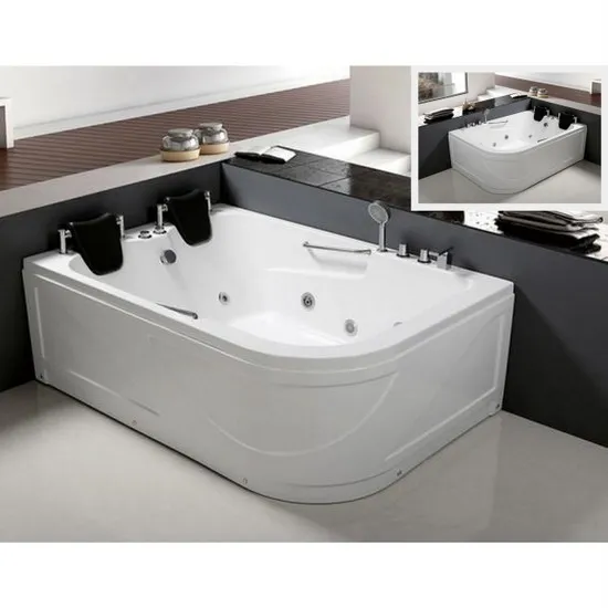 Whirlpool tub 170x120 cm with 22 or 24 jets heater and chromotherapy VS085