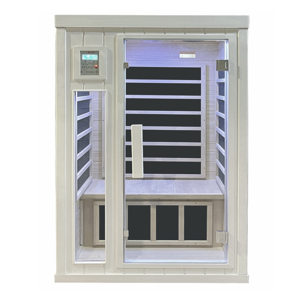 Infrared sauna 90x90 cm 1-2 places with bluetooth, chromotherapy and carbon radiation SN104