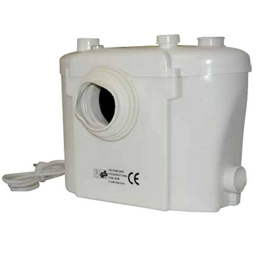 400 W toilet grinder pump with 3 noiseless, odourless connections