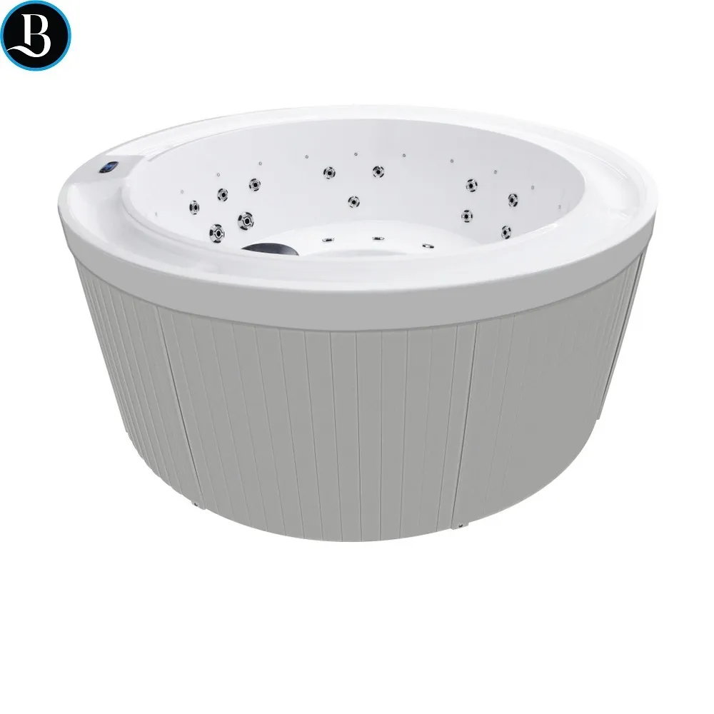 180 cm round whirlpool with 25 jets, heater and chromotherapy MP61