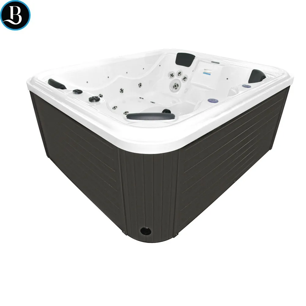 Mini whirlpool 206x176 cm with 25 jets LED lights and heater MP62