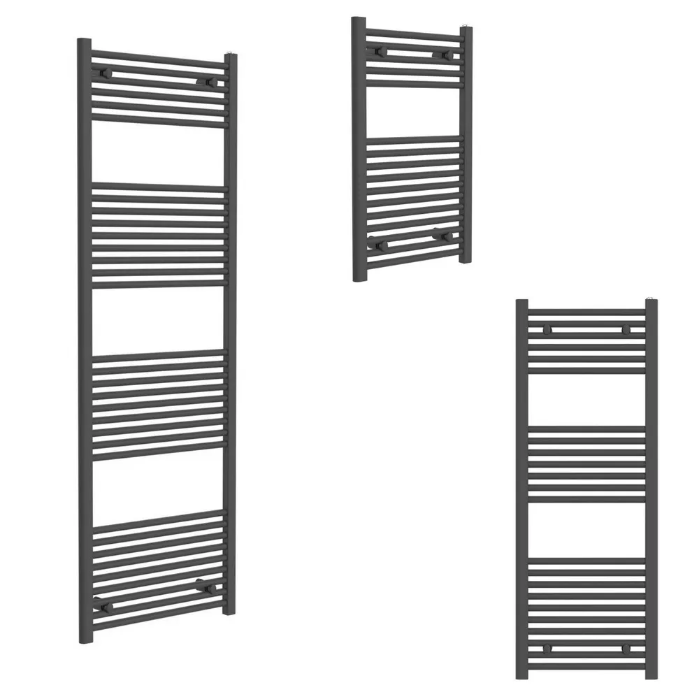 Radiateur linéaire en acier tubulaire anthracite de différentes tailles TM008