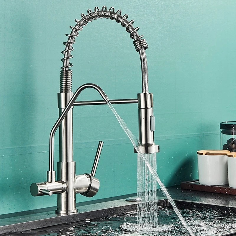 Robinet d'évier de cuisine à double bec RB189