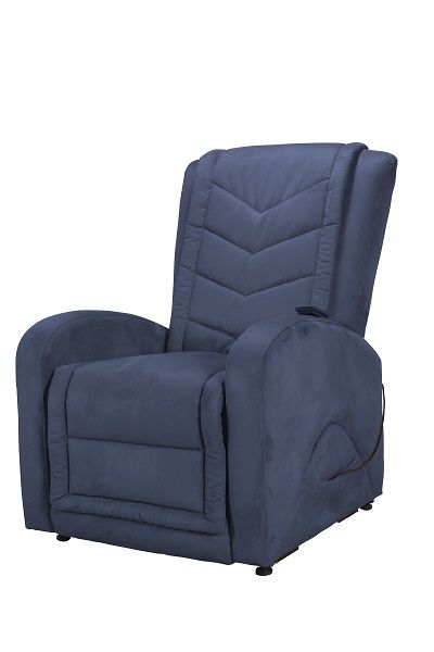 Blue Ilaria microfiber armchair