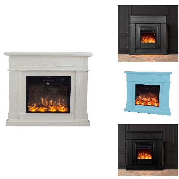 Chimenea eléctrica 113,7xH102,2 con marco disponible en 4 tonos CE008