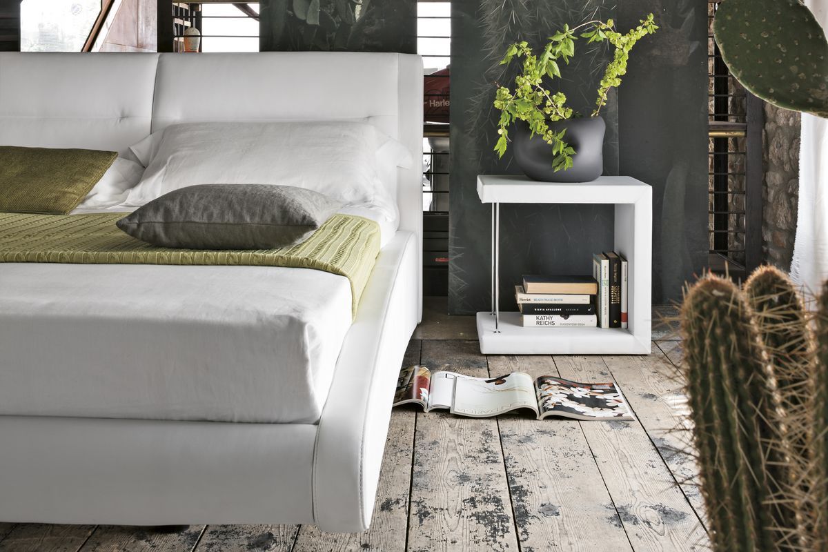 double bed container modern white silete detail