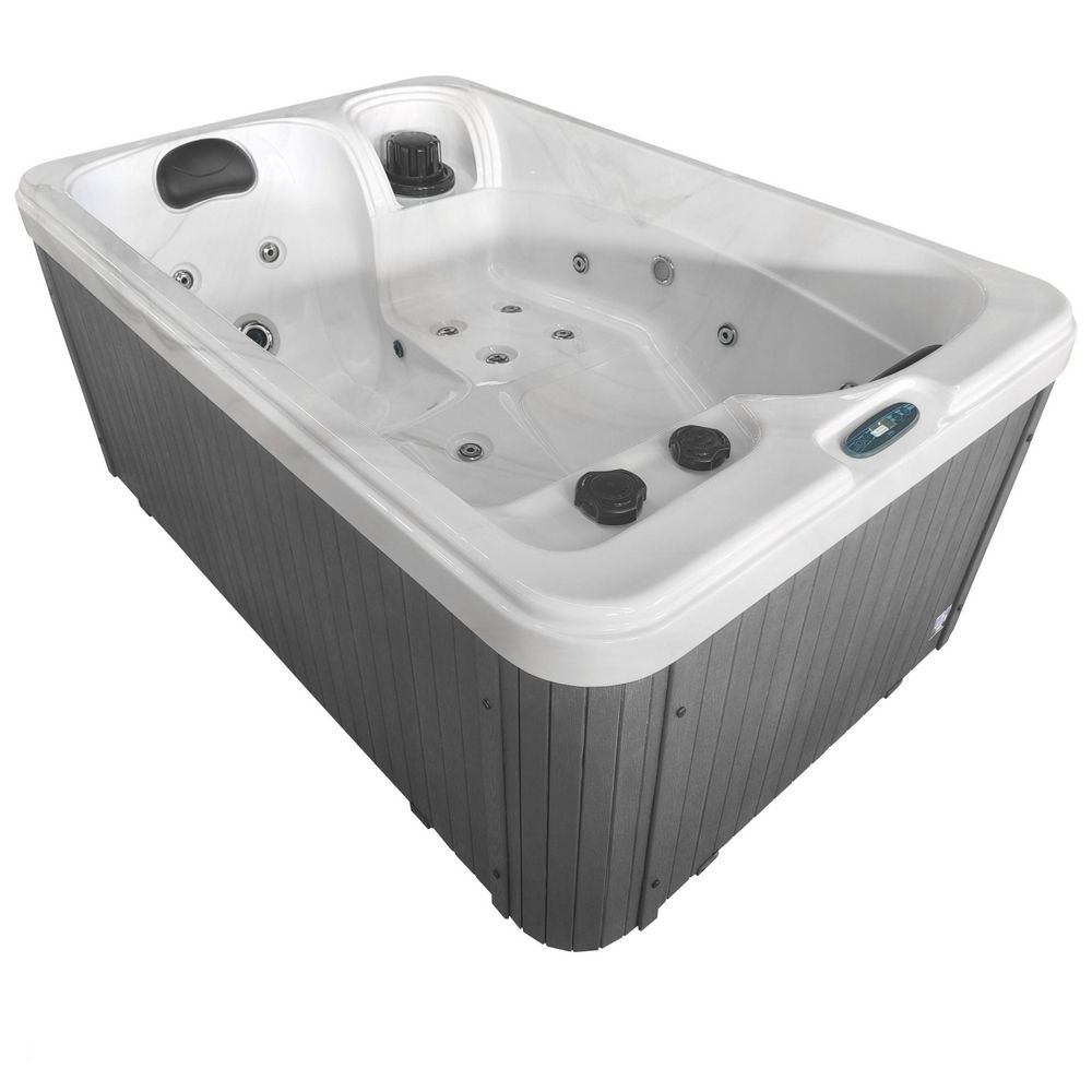 Mini spa à remous 175 x 115 cm avec 21 jets, chromothérapie et ozonothérapie MP75