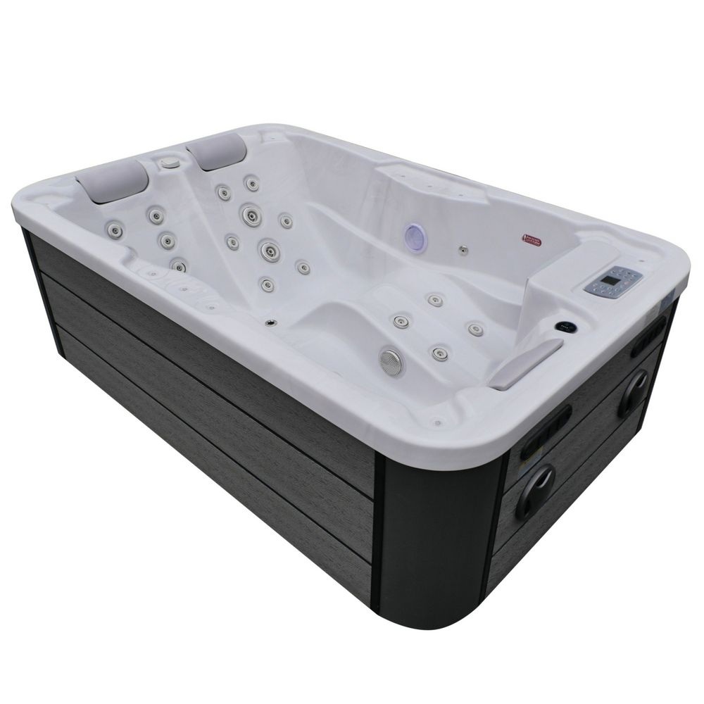 3-Sitzer-Whirlpool für den Außenbereich 205 x 130 cm 35 Bluetooth-Düsen Ozontherapie LED MP34