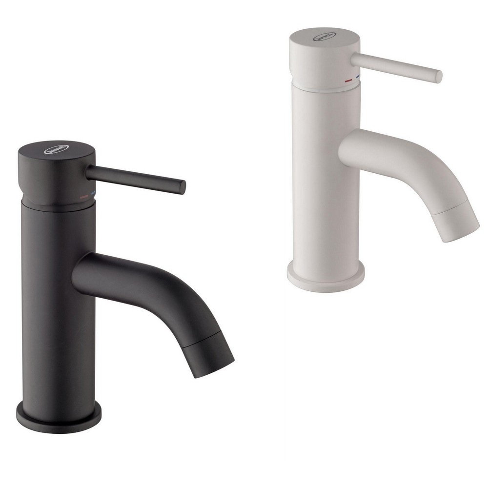 Mitigeur lavabo monocommande marque Jacuzzi blanc ou noir mat RB119
