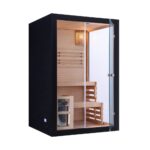 sauna-finlandese-130x120-cm-nera-con-stufa-sn084-dettagli