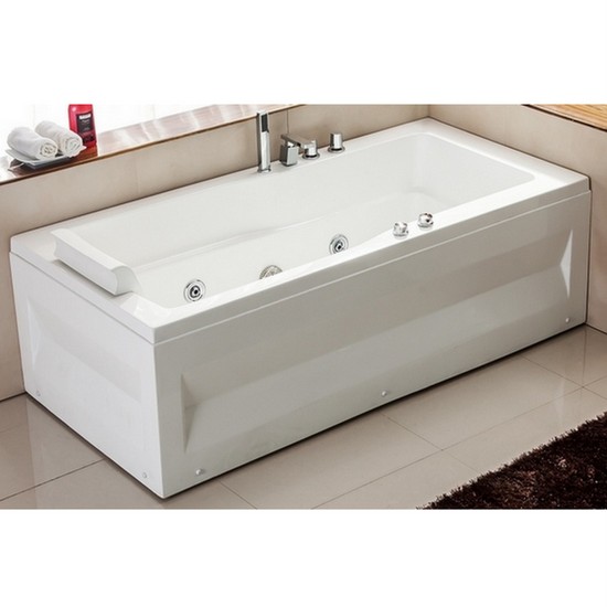 VS089 Whirlpool, 170x70cm, mit 9 Düsen und Absperrvorrichtung