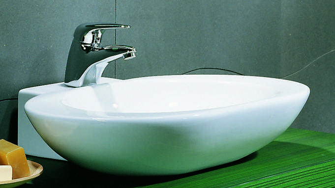 Lavabo sobre encimera para mueble de baño moderno (ovo)