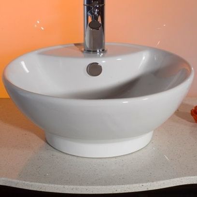 Countertop washbasin for modern bathroom cabinet (rounded), sofia model
