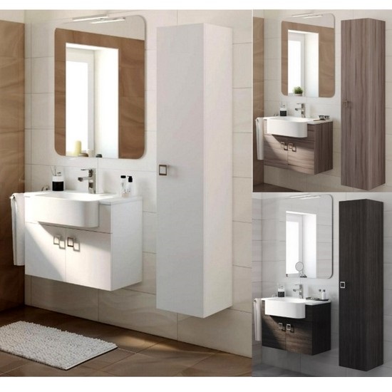 Florens Badschrank 70cm, in weiß, grau oder lärchenweiß