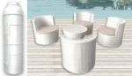 Modern-furnishing-black-or-white-4-armchairs-crystal-table-2