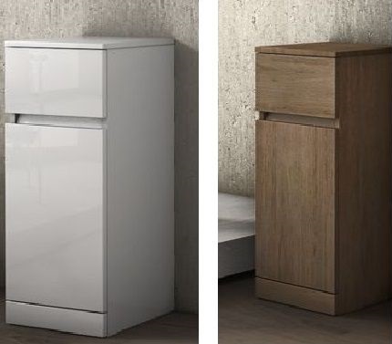 kleiner Badschrank, 30x81x33.5cm, multifunktional, in zwei Farben erhältlich BM038
