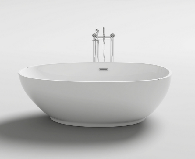 180x90 White freestanding bathtub Modern style VS095