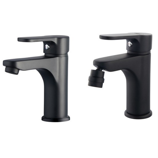 Mitigeur noir mat disponible pour lavabo et / ou bidet RB135