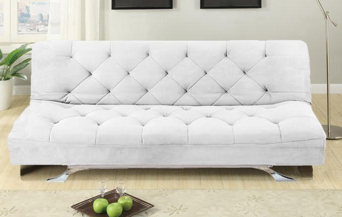 Canapé-lit inclinable Luciana 195x115x38 microfibre disponible en deux couleurs