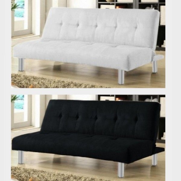 Veronica verstellbares Schlafsofa aus Mikrofaser 180x110x40cm in weiß oder schwarz