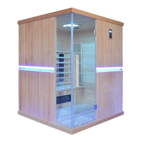 Infrared sauna 150x150 cm 8 irradiators chromotherapy aromatherapy radio SN051