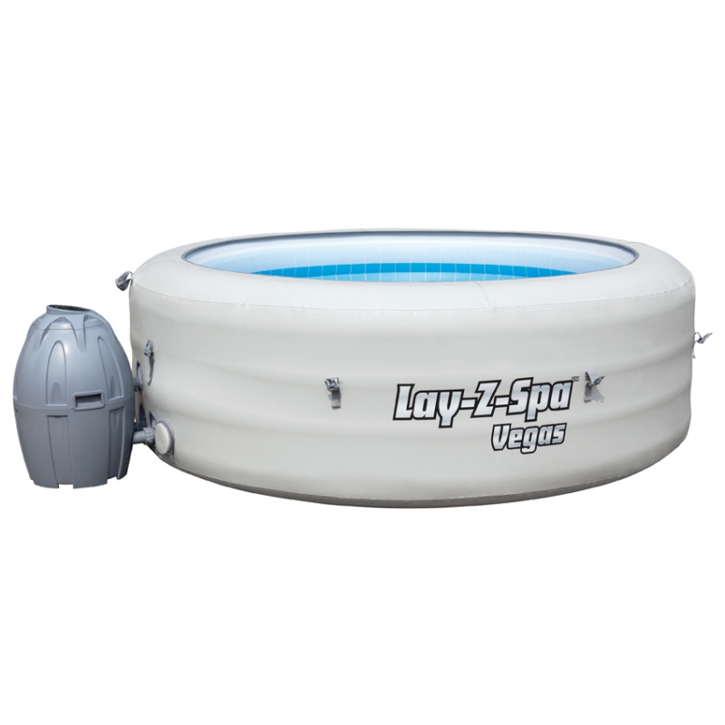 Spa gonflable bestway lay-z spa 196x61 blanc pour 4 personnes