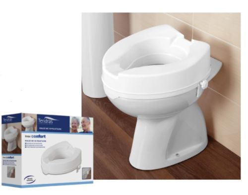 Seat for wc with white universal upstand