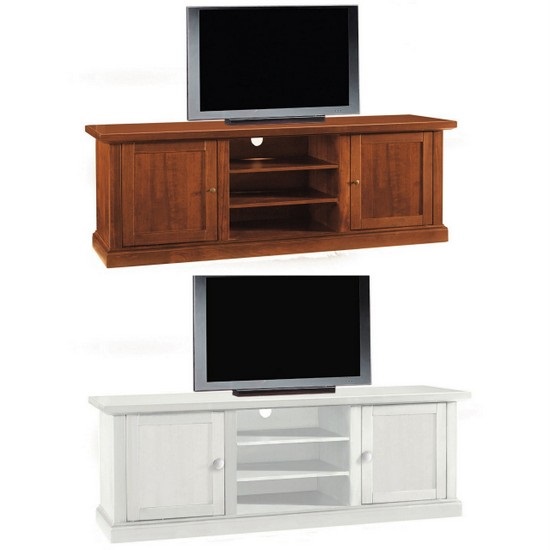 Mueble para TV "Ester" 3 modelos de diferentes tamaños en los colores blanco mate y nogal brillante, para televisión.