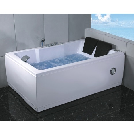 Two person Jacuzzi, 185x120, rectangular shape, radio, chromotherapy and cascade mixer - VS005