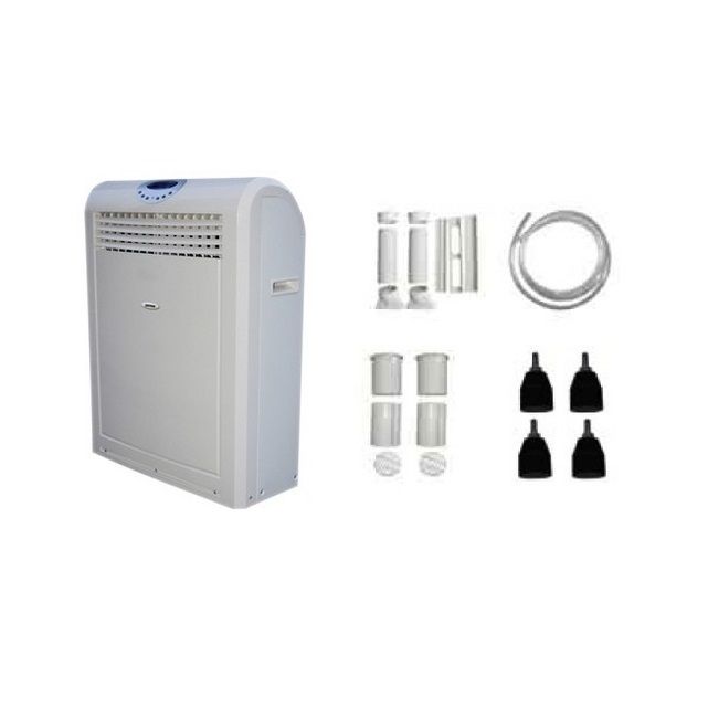 Wall-mounted single-phase air conditioner, 12500 BTU, 3-speed, AA ...