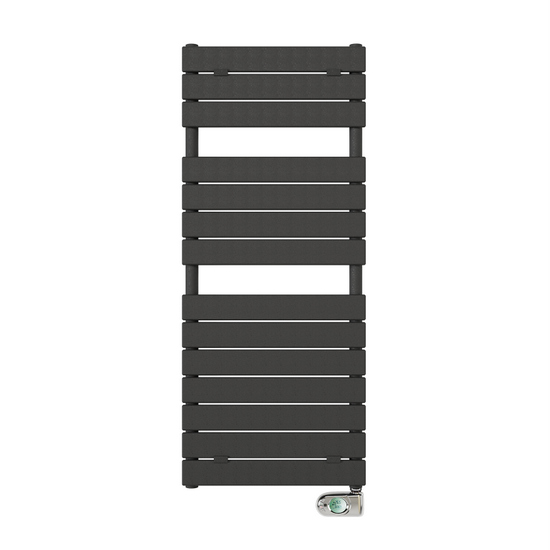Radiateur électrique avec thermostat style moderne anthracite disponible en 2 tailles TM001