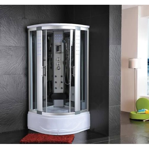 Cabine balnéo avec baignoire 80x80 ou 90x90 ou 105x105 avec bain de vapeur et bluetooth CB013