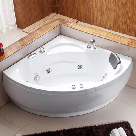One person Jacuzzi, 135x135, with whirlpool pump and mixer tap - VS001