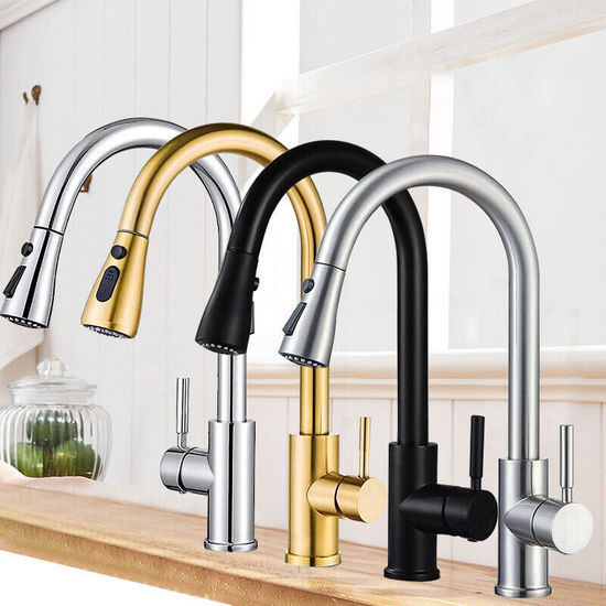 Mezclador de cocina en 5 colores extraíble de doble chorro RB160