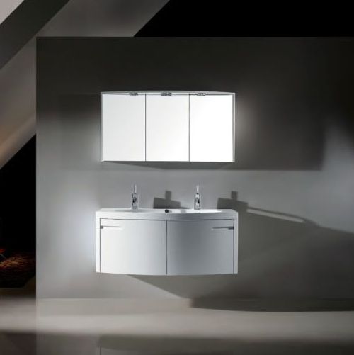 Mueble de Baño Venere 120 cm, Blanco, doble mezclador OFERTA