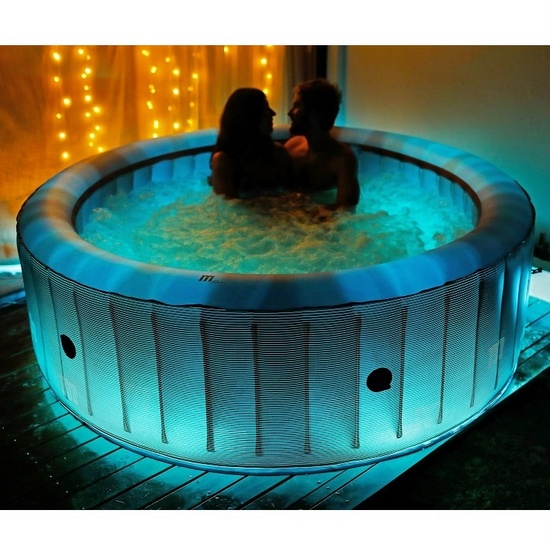 Circular whirlpool hot tub 204 cm 138 jets for 5-6 people relax Mspa MG17