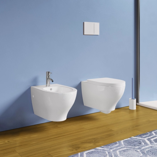 Cover Hänge-WC und Bidet, modern, aus Keramik