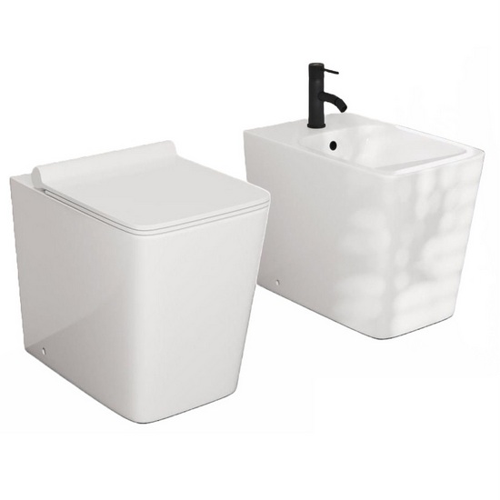 DALLAS wall-hung sanitary fixture with rimless wc and softclose toilet seat