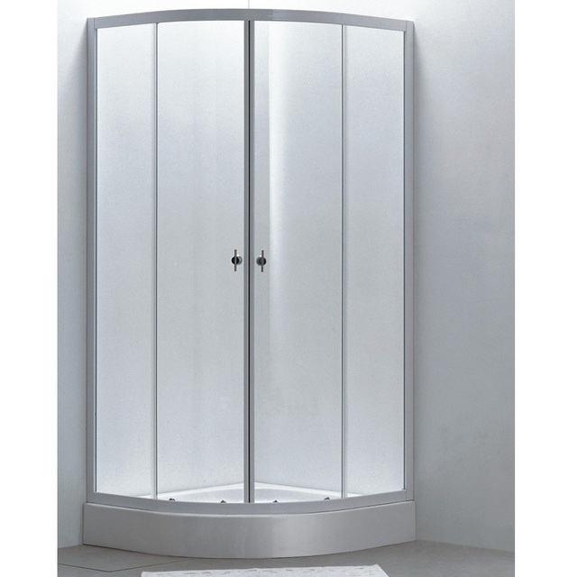 Semicircular Shower Enclosure, opaque glass, 80x80 90x90 - BOX014
