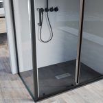 shower-box-black-fixed-door-slide-transparent-antiscale-open-4