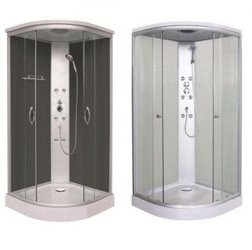 Cabina 90x90 con Columna de Ducha de Hidromasaje Montaje rápido CB006
